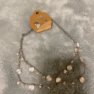 Silver Earrings and necklace duo!